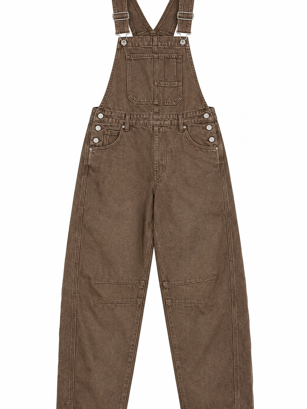 Kids Brown Denim Overalls